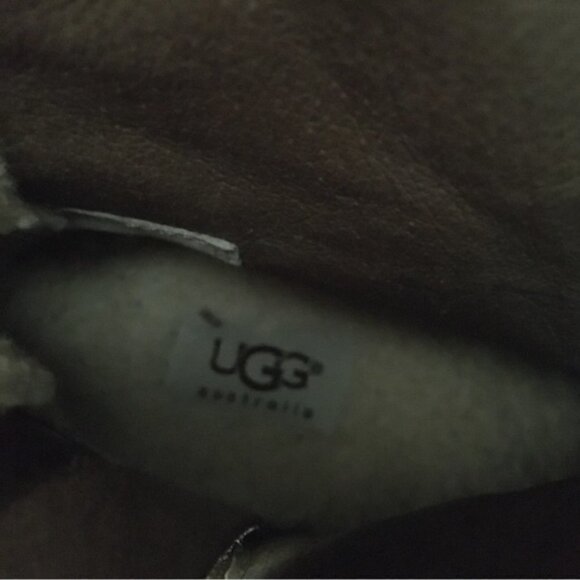 UGG Beige Suede Buckle Cydnee Riding Boots - Picture 11 of 12